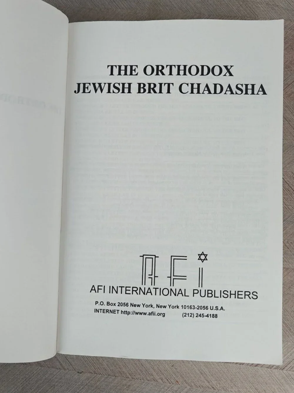 The Orthodox Jewish Brit Chadasha Phillip Goble Trade Paperback 1997